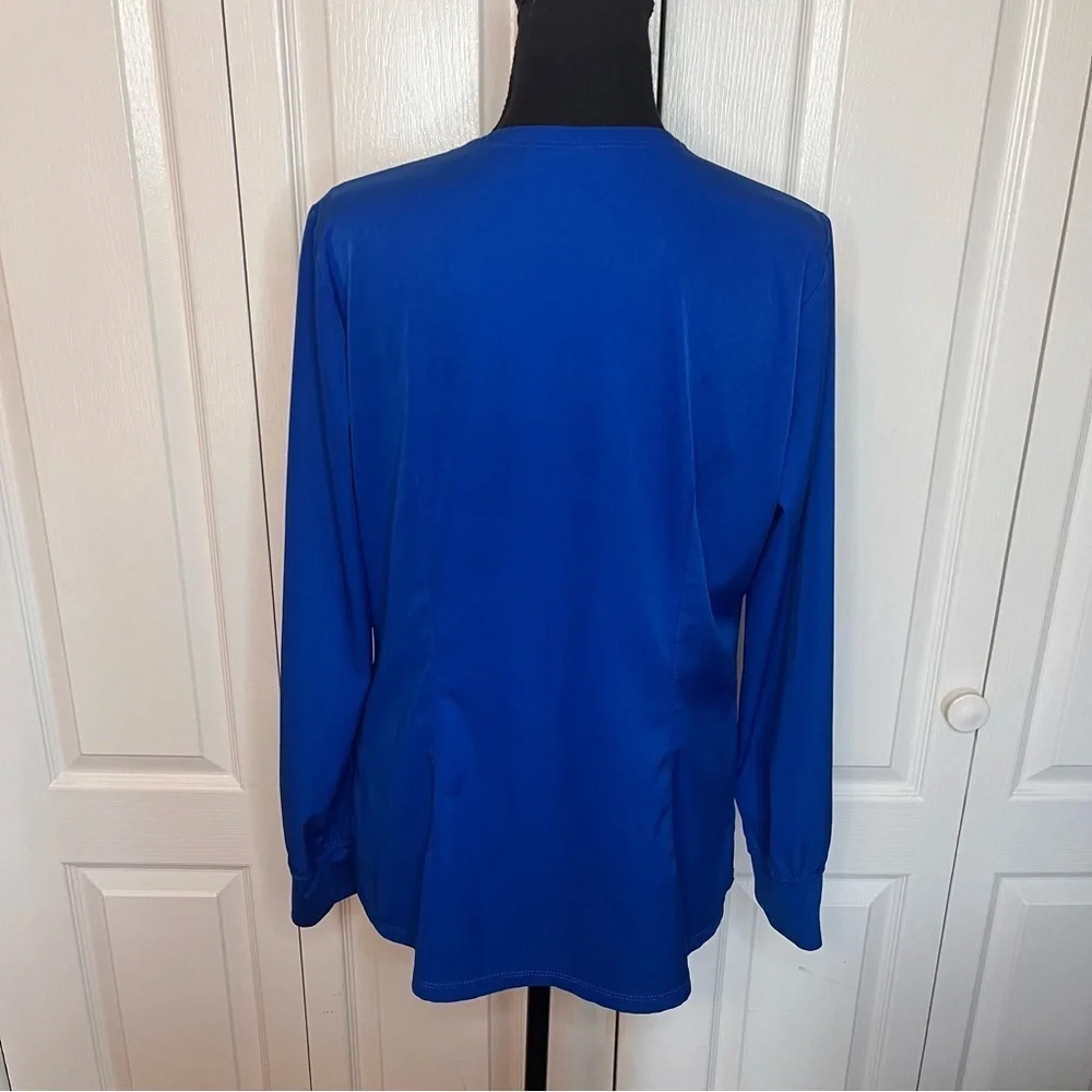Healing Hands Women Scrub HH Works Megan Jacket 5500 ROYAL Snap Buttons 5 Pocket